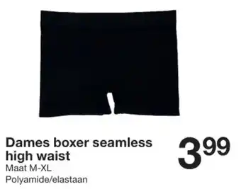 Zeeman Dames boxer seamless high waist aanbieding
