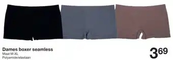 Zeeman Dames boxer seamless aanbieding