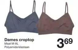 Zeeman Dames croptop aanbieding