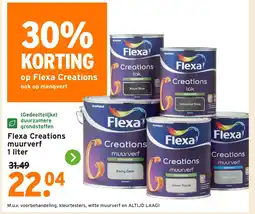 GAMMA Flexa Creations muurverf aanbieding