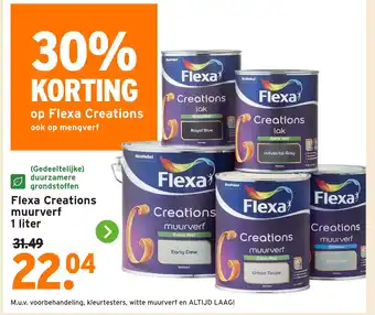 GAMMA Flexa Creations muurverf aanbieding