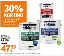 GAMMA Sikkens muurverf aanbieding