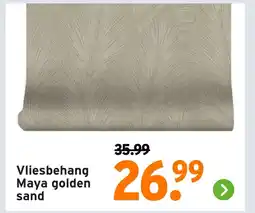 GAMMA Vliesbehang Maya golden sand aanbieding