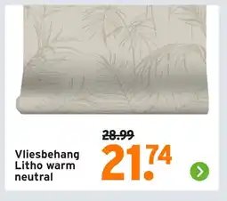 GAMMA Vliesbehang Litho warm neutral aanbieding