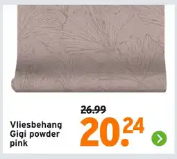 GAMMA Vliesbehang Gigi powder pink aanbieding