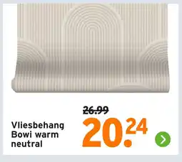 GAMMA Vliesbehang Bowi warm neutral aanbieding
