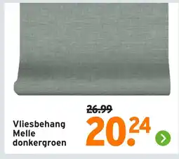 GAMMA Vliesbehang Melle donkergroen aanbieding