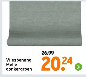 GAMMA Vliesbehang Melle donkergroen aanbieding