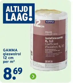 GAMMA GAMMA glaswolrol aanbieding