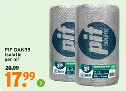 GAMMA PIF DAK35 isolatie aanbieding