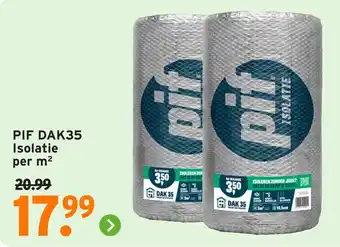 GAMMA PIF DAK35 isolatie aanbieding