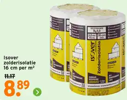 GAMMA Isover zolderisolatie per m² aanbieding