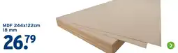 GAMMA MDF 18 mm aanbieding