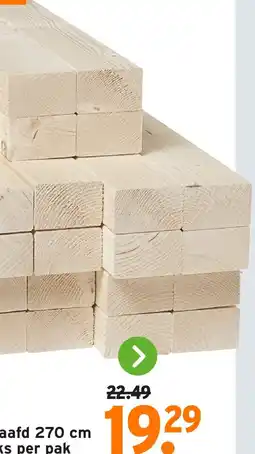 GAMMA Vurem geschaafd aanbieding