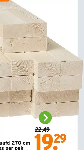 GAMMA Vurem geschaafd aanbieding