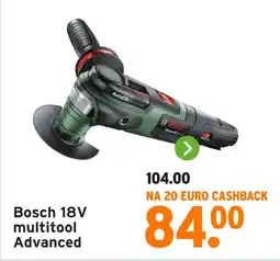 GAMMA Bosch 18V multitool Advanced aanbieding