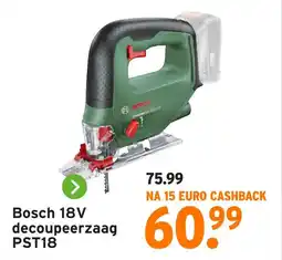 GAMMA Bosch 18V decoupeerzaag PST18 aanbieding
