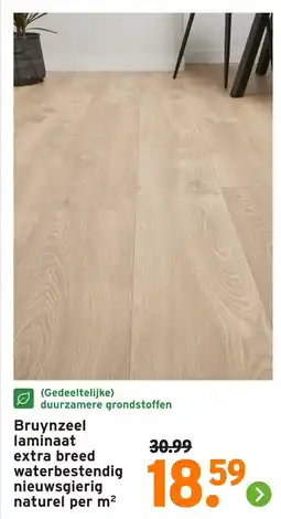 GAMMA Bruynzeel laminaat extra breed waterbestendig nieuwsgierig naturel aanbieding