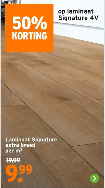 GAMMA Laminaat Signature extra breed aanbieding