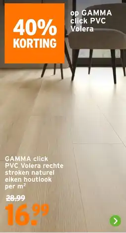 GAMMA GAMMA click PVC Volera rechte stroken naturel eiken houtlook aanbieding