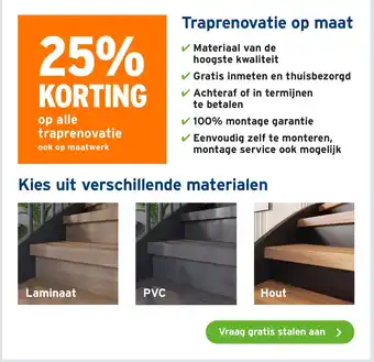 GAMMA Op alle traprenovatie aanbieding