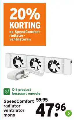 GAMMA SpeedComfort radiator ventilator mono aanbieding