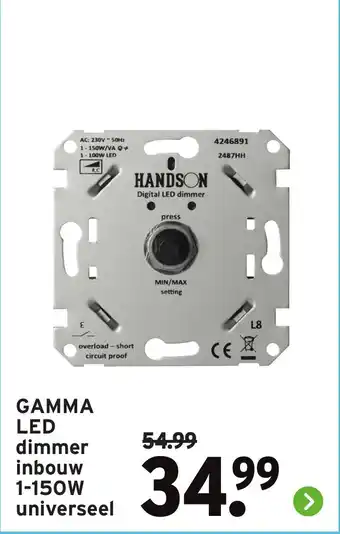 GAMMA GAMMA LED dimmer inbouw 1-150W universeel aanbieding