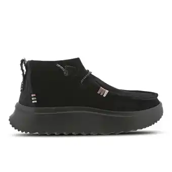 Foot Locker HEYDUDE Suede Sneakers Dames - Zwart - Maat 38 - Suède aanbieding