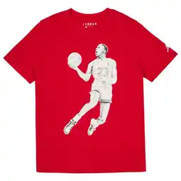 Foot Locker Jordan Air T-shirts Kinder - Rood - Maat 137 - 147 CM - Katoen Jersey aanbieding