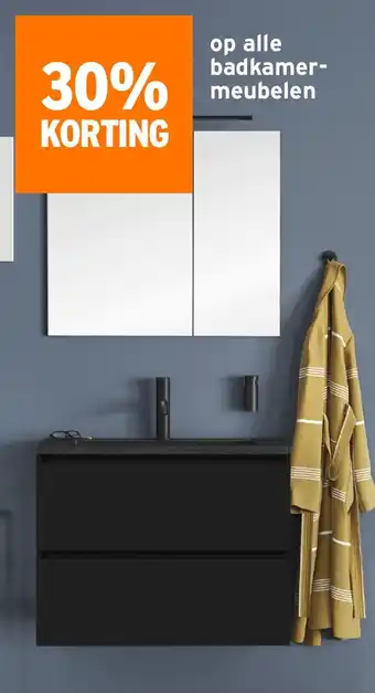 GAMMA Op alle badkamer meubelen aanbieding