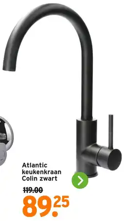 GAMMA Atlantic keukenkraan Colin zwart aanbieding