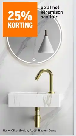 GAMMA Op al het keramisch sanitair aanbieding
