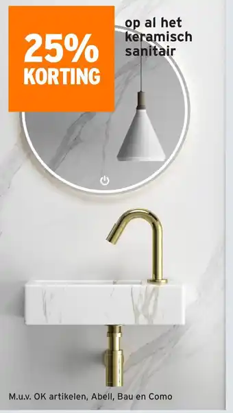 GAMMA Op al het keramisch sanitair aanbieding
