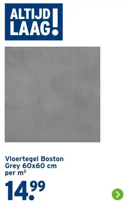 GAMMA Vloertegel Boston Grey aanbieding