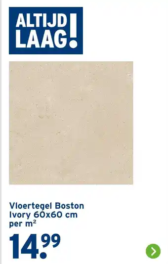 GAMMA Vloertegel Boston Ivory aanbieding
