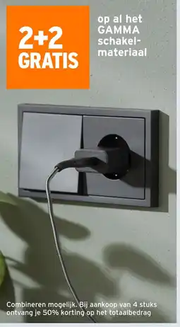 GAMMA Op al het GAMMA schakel materiaal aanbieding