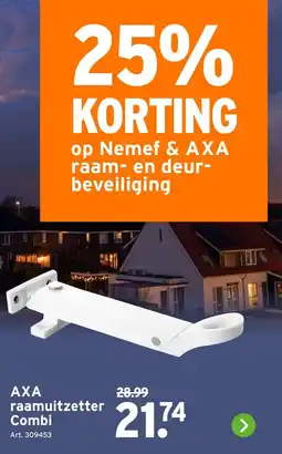 GAMMA AXA raamuitzetter Combi aanbieding
