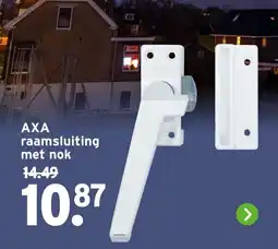 GAMMA AXA raamsluiting met nok aanbieding