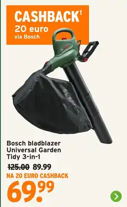 GAMMA Bosch bladblazer Universal Garden Tidy 3 in 1 aanbieding