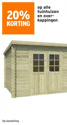 GAMMA Op alle tuinhuizen en over kappingen aanbieding