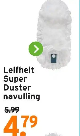 GAMMA Leifheit Super Duster navulling aanbieding