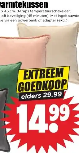 Dirk Mesa velours warmtekussen aanbieding