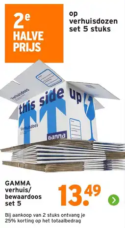 GAMMA GAMMA verhuis bewaardoos set 5 aanbieding