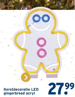 GAMMA Kerstdecoratie LED gingerbread acryl aanbieding