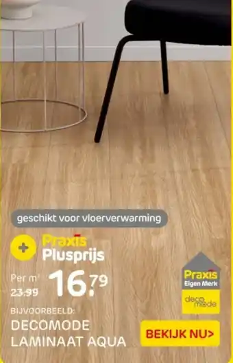 Praxis Decomode laminaat aqua aanbieding