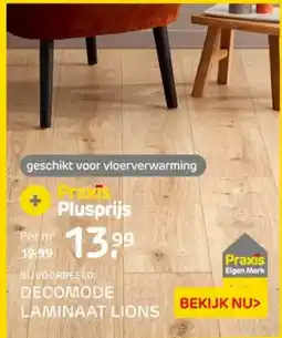 Praxis Decomode laminaat lions aanbieding
