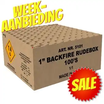 Huisman Vuurwerk Backfire Rudebox Weekaanbieding aanbieding