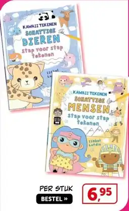 Boekenvoordeel KAWAII TEKENEN SCHATTZGE MENSEN stap voor stap tekenen aanbieding
