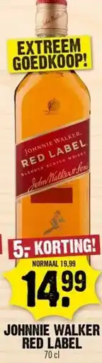 Dirk JOHNNIE WALKER RED LABEL aanbieding