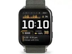 MediaMarkt Garmin Venu X1 Saffierglas Smartwatch Titanium Groen aanbieding